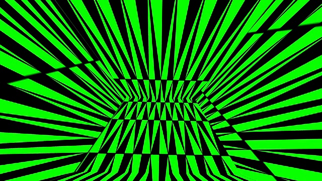 霓虹绿色灯光立方体背景视频素材