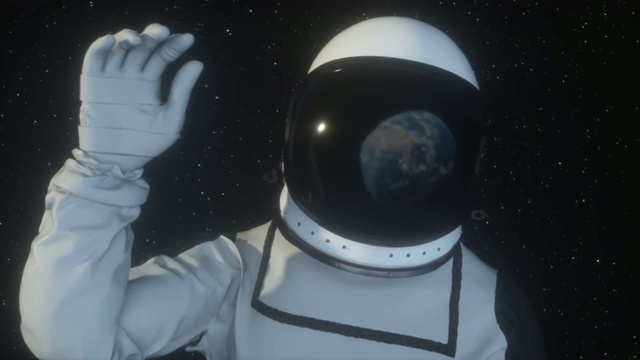 外太空宇航员视频素材