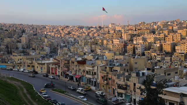 约旦安曼市的美丽景色。视频下载