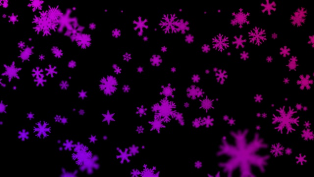 Big Snowflakes Falling | Winter Snowfall |圣诞快乐，新年快乐视频素材