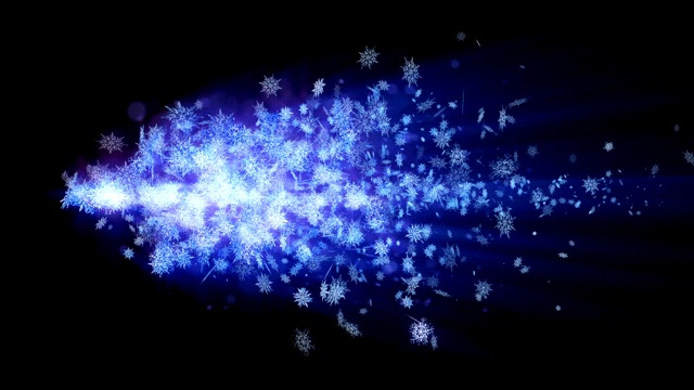 闪亮的冬天象征着美丽的雪花。旋涡从旋雪。冬季模式。美丽的雪花跳舞。摘要循环动画。视频下载
