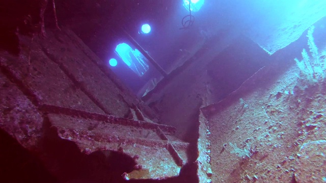 在埃及红海的扬尼斯D号沉船上视频下载