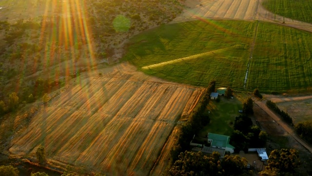 农民对土地的关心反映在景色中视频素材