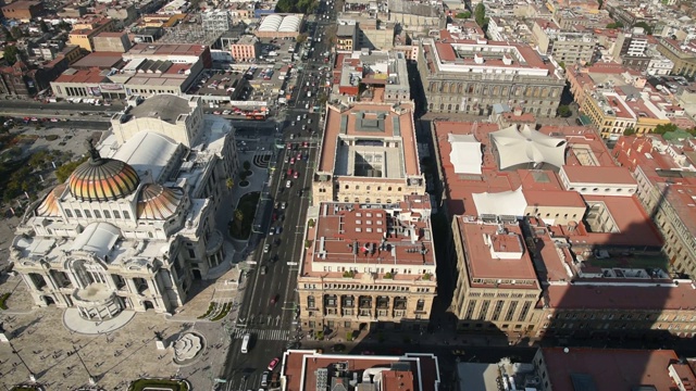 从墨西哥城的上空俯瞰视频素材