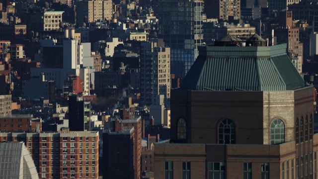 阳光明媚的早晨，纽约通用大楼视频下载
