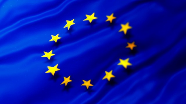 欧盟旗帜视频素材