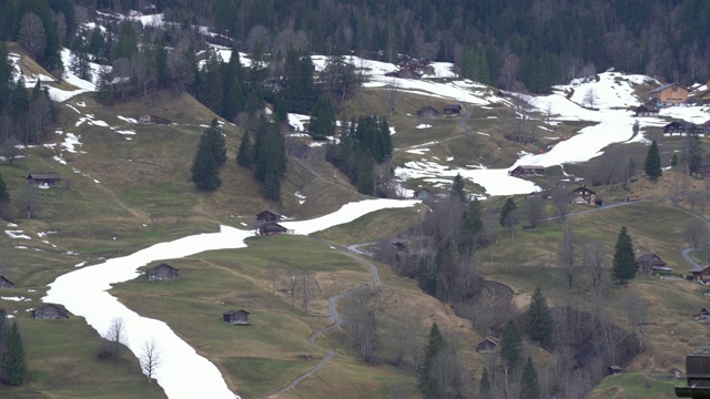 瑞士Bernese Oberland的Grindelwald村视频素材
