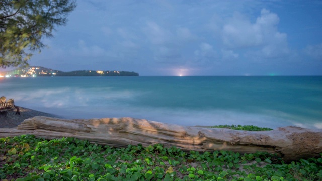 泰国普吉岛海滩的日落景色视频素材