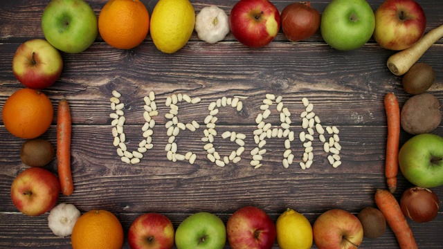 素食主义者写的豆类-定格运动视频下载