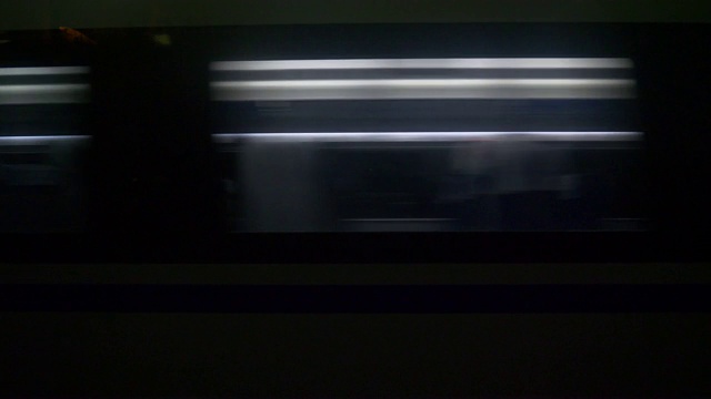 夜间时间武汉深圳火车公路旅行侧窗pov全景4k中国视频下载