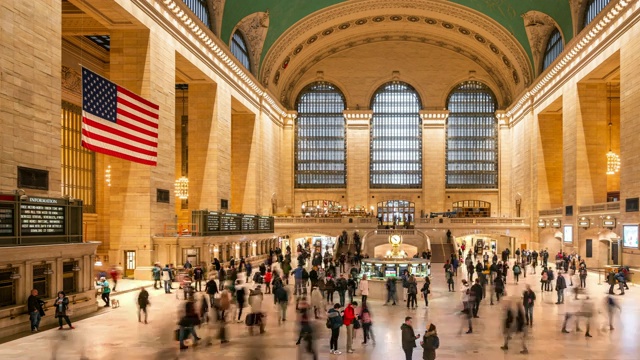 美国纽约中央车站视频素材