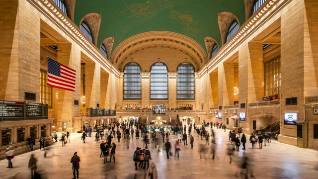 美国纽约中央车站T/L视频素材