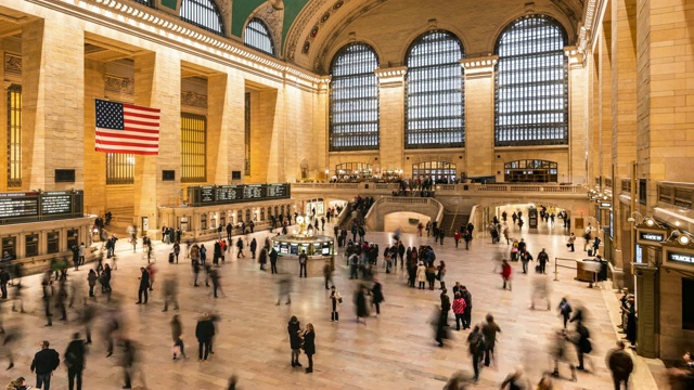 美国纽约中央车站视频素材