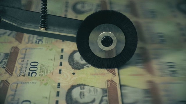 俄罗斯钞票正在印刷视频素材
