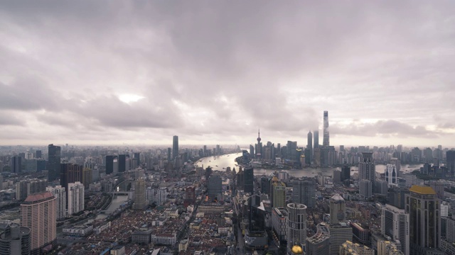 中国上海环球金融区视频素材