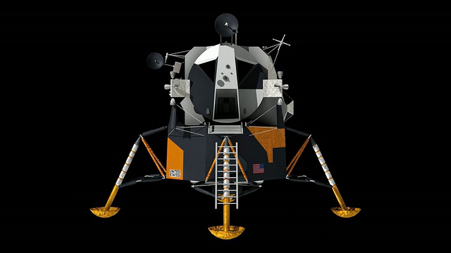阿波罗11号登月车视频素材