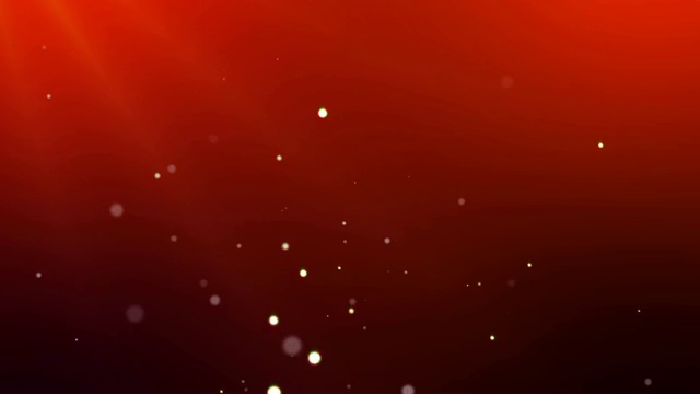 金色的五彩纸屑和散景灯在红色的圣诞快乐背景上。视频素材