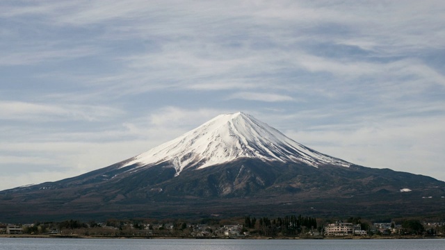 日本富士山地标视频素材