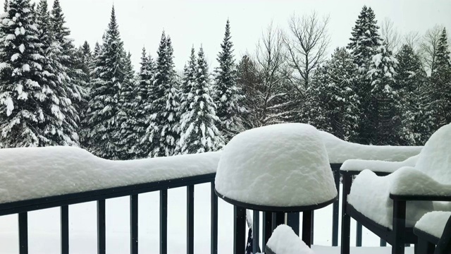 佛蒙特州的极端降雪视频素材