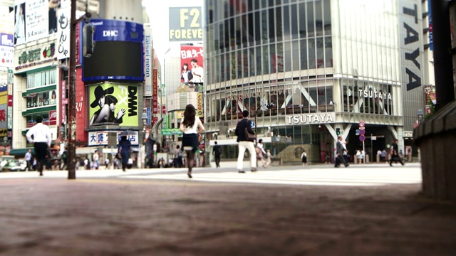 涩谷穿越视频素材