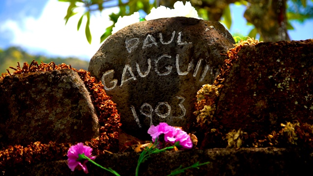 保罗·高更墓著名艺术家阿托纳·马克萨斯视频下载