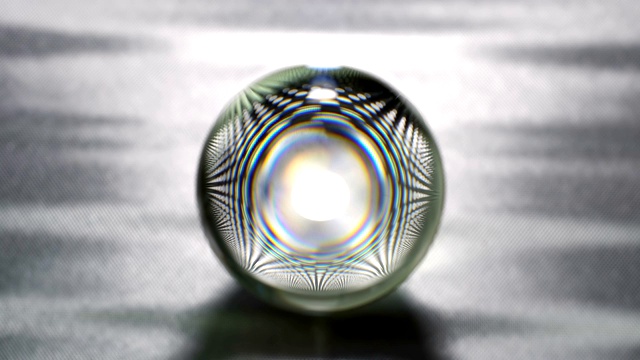 反射水晶球。视频下载