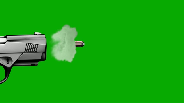 慢动作射击在绿色屏幕上视频下载