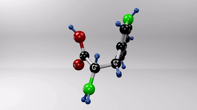 色氨酸分子。视频素材