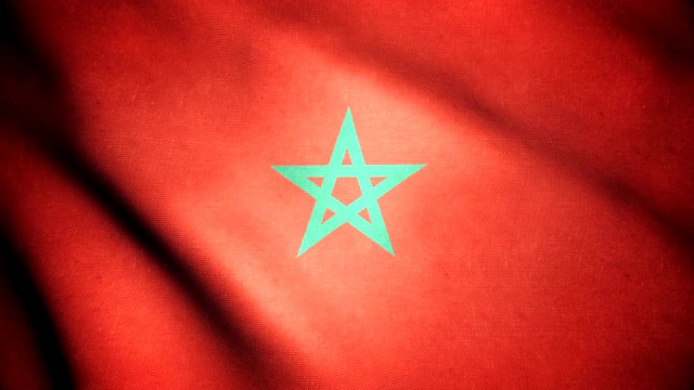摩洛哥国旗4 k视频素材