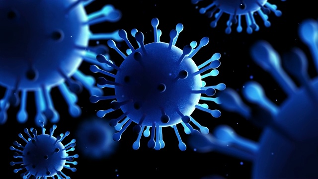病毒和细菌。病毒性传染病。视频素材