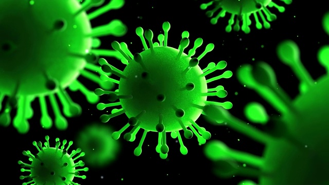 病毒和细菌。病毒性传染病。视频素材