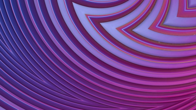 抽象3d无缝明亮背景在4k与紫罗兰磁带。紫罗兰色条纹移动在简单的几何卡通创意风格。毛圈平滑的动画。6视频素材