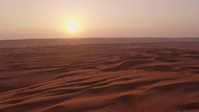 美丽的沙漠日落视频素材
