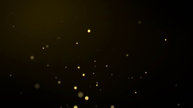 金色的五彩纸屑和散景灯映衬着黑色的圣诞快乐背景。视频素材