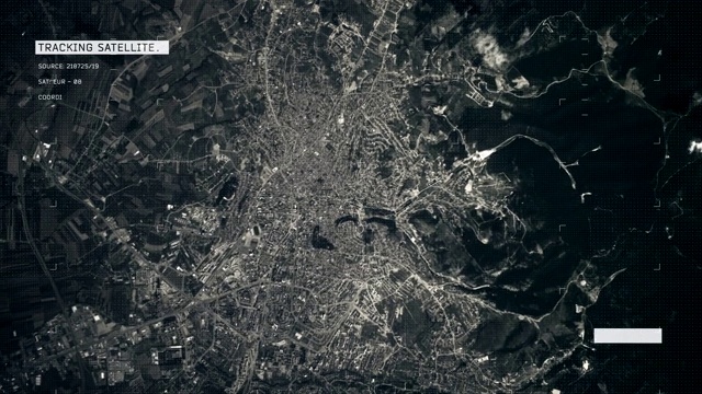 普里什蒂纳的卫星图像视频素材