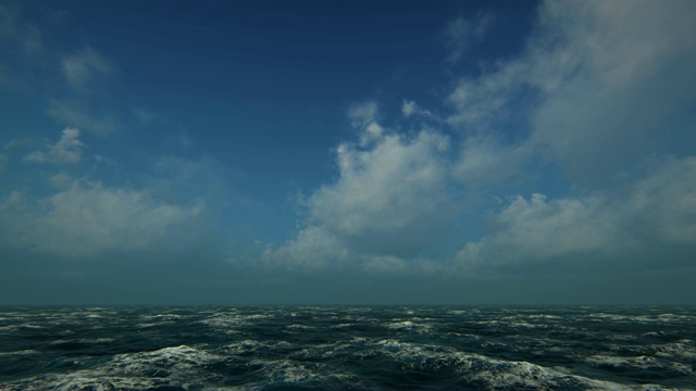 风大浪急的海面视频下载