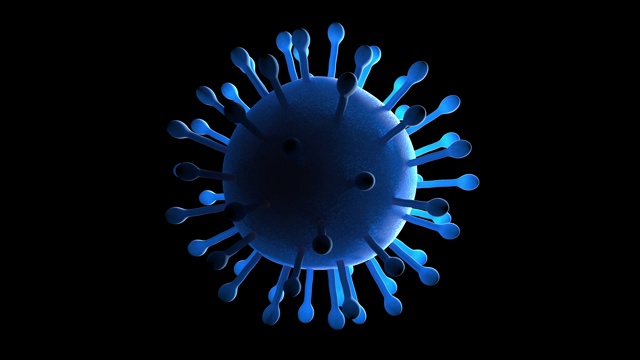 3D病毒和细菌动画与阿尔法完美的循环视频素材