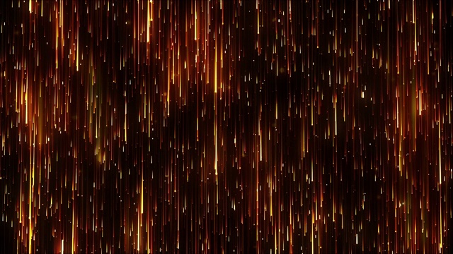 黄金颗粒闪耀魅力雨4K抽象背景视频素材