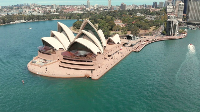 悉尼歌剧院的无人机视频视频下载