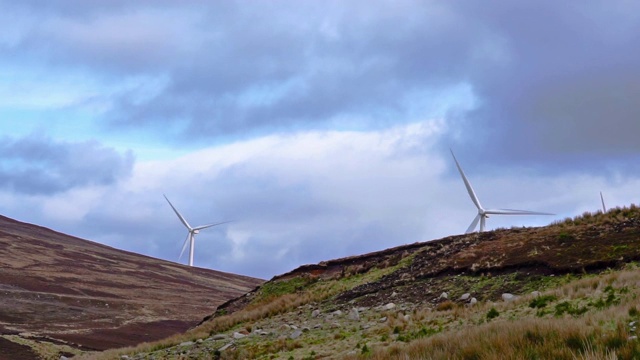 风电场可再生能源解决方案减少碳足迹视频素材