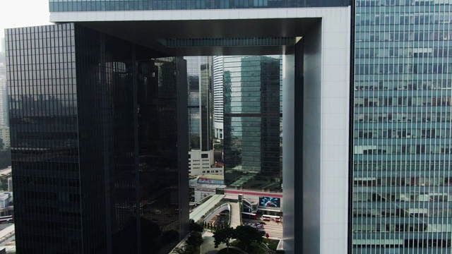 飞越香港政府总部视频素材