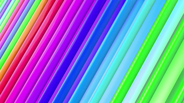 彩虹的多色条纹是循环移动的。2视频素材