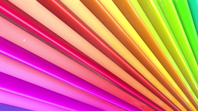 彩虹的多色条纹是循环移动的。42视频下载