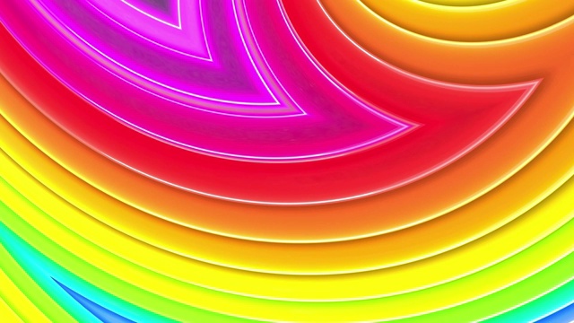 彩虹的多色条纹是循环移动的。73视频下载