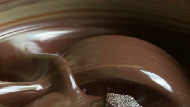 巧克力混合搅拌循环视频素材