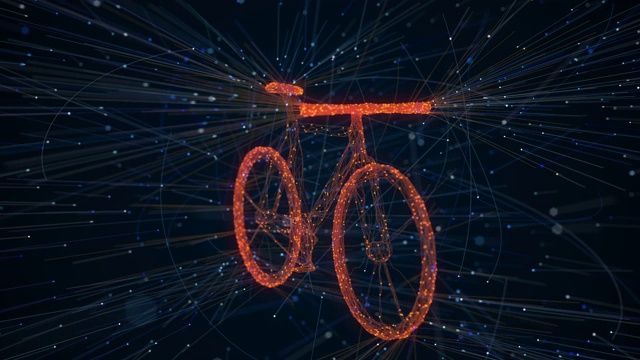 用粒子创造自行车视频素材