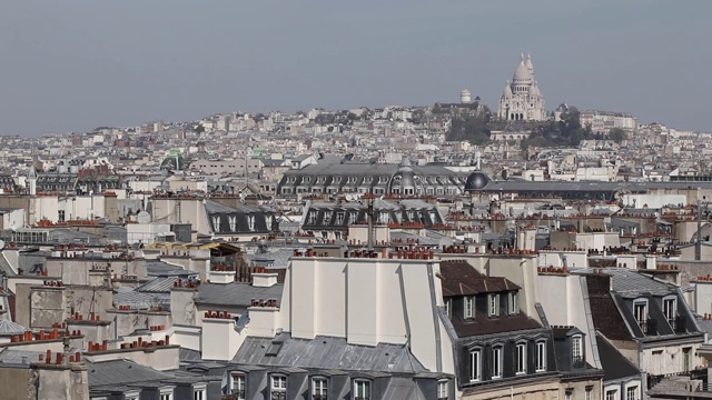 巴黎鸟瞰图视频素材