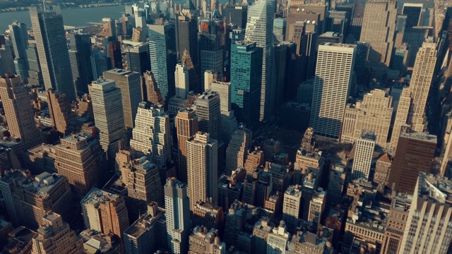 曼哈顿城市景观，纽约市，美国视频素材