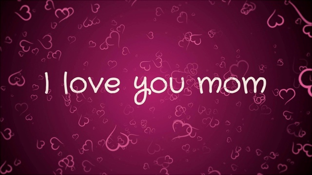 妈妈，我爱您，母亲节贺卡视频下载
