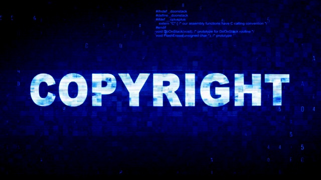 版权所有文字数字噪声抽搐小故障失真效果错误动画。视频下载